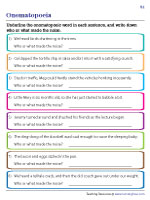 Underlining Onomatopoeic Words | Who Made the Noise? - 1