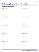 Expressions with Parentheses | Easy - 2