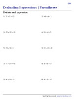 Expressions with Parentheses | Easy - 3