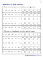 Ordering 2-digit / 3-digit Numbers - 2