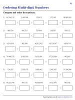 Ordering Multi-digit Numbers Using Symbols
