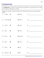 Matching Words to Create Oxymorons - 2