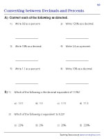 Converting between Decimals and Percents - 2