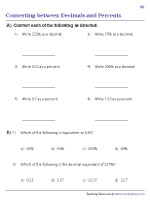 Converting between Decimals and Percents - 3
