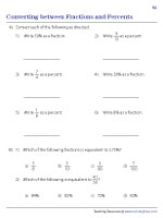 Converting between Fractions and Percents - 3