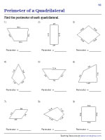 Perimeter of Quadrilaterals - Integers - 3