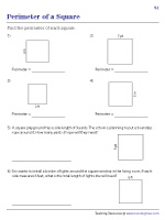 Perimeter of Squares | Basic - 1