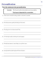 Rewriting Sentences with Personification