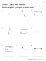 Identifying and Naming Points, Lines, and Planes - 2