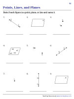 Identifying and Naming Points, Lines, and Planes - 3
