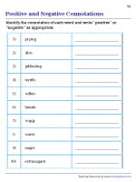 Identifying Positive and Negative Connotations - 3