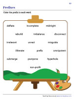 Identifying and Coloring Prefixes in Words - 2