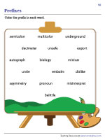 Identifying and Coloring Prefixes in Words - 3
