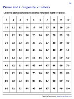 Identifying and Coloring Prime and Composite Numbers - 3