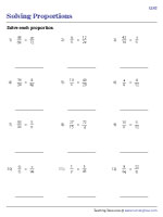 Solving Proportions | Level 1 - 3