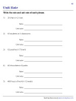 Rate and Unit Rate - 3