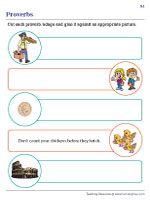 Proverbs and Adages | Cut and Glue