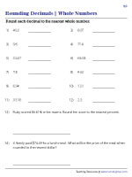 Rounding Decimals to the Nearest Whole Number - 2