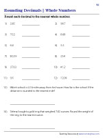 Rounding Decimals to the Nearest Whole Number - 3