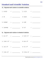 Convert between Standard and Scientific Notation - 2