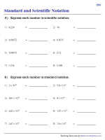 Convert between Standard and Scientific Notation - 3