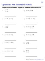 Operations with Scientific Notation - 3