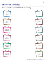 Matching Words with Similar Meaning - 3