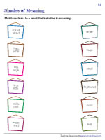 Matching Words with Similar Meaning - 1