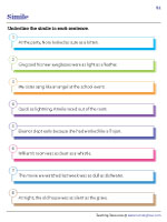 Identifying Similes in Sentences - 1