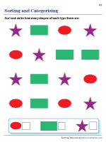 Sorting and Writing the Number of Shapes - 1