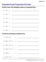 Standard and Expanded Form of 3-digit Numbers - 2