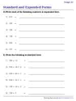 Standard and Expanded Form of 3-digit Numbers - 3