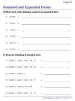 Standard and Expanded Form of 4-digit and 5-digit Numbers - 1