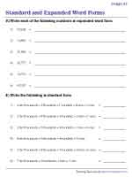 Standard and Expanded Word Form | 5-digit Numbers