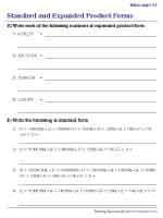 Standard and Expanded Product Form | Multi-digit Numbers