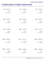 Subtracting 3-Digit and 2-Digit Numbers | No Regrouping - 1