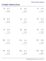 Subtracting 2-digit Numbers | No Regrouping - 3