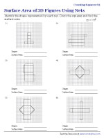 Identifying Shapes of Nets and Finding Surface Area by Counting Squares