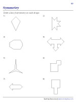 Drawing a Line of Symmetry - 2