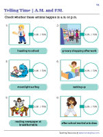 Choosing A.M. and P.M. - 1