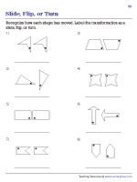 Labeling Slide, Flip, or Turn - 3