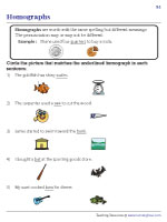Identifying Homographs - 1