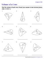 Volume of Cones | Integers - Easy - 2