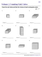 Volume of Rectangular Prisms | Unit Cubes - Easy - 2
