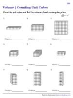 Volume of Rectangular Prisms | Unit Cubes - Easy - 3