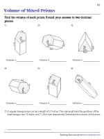 Volume of Polygonal Prisms - Customary